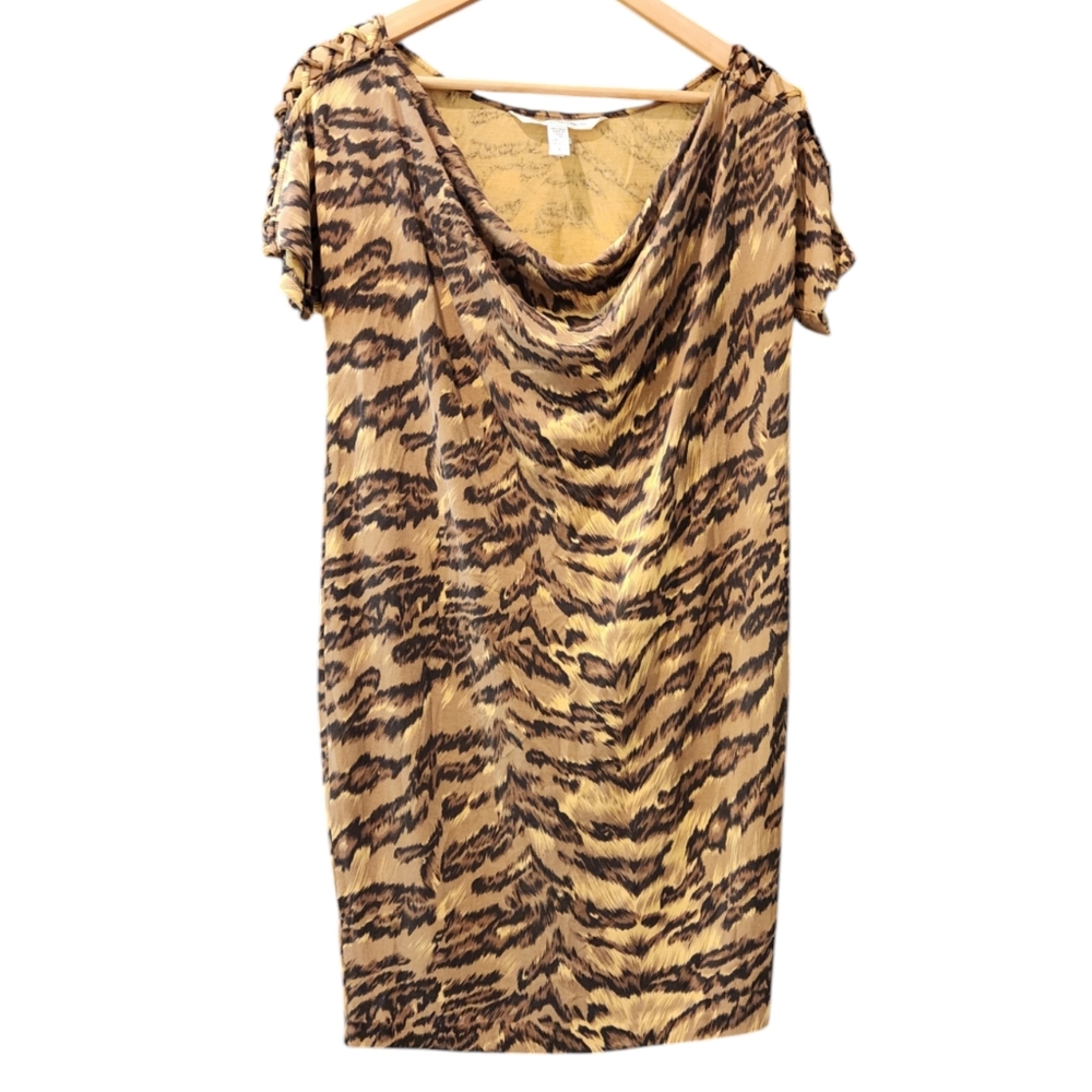 Diane von Furstenberg Silk Animal Print Dress Mob Wife